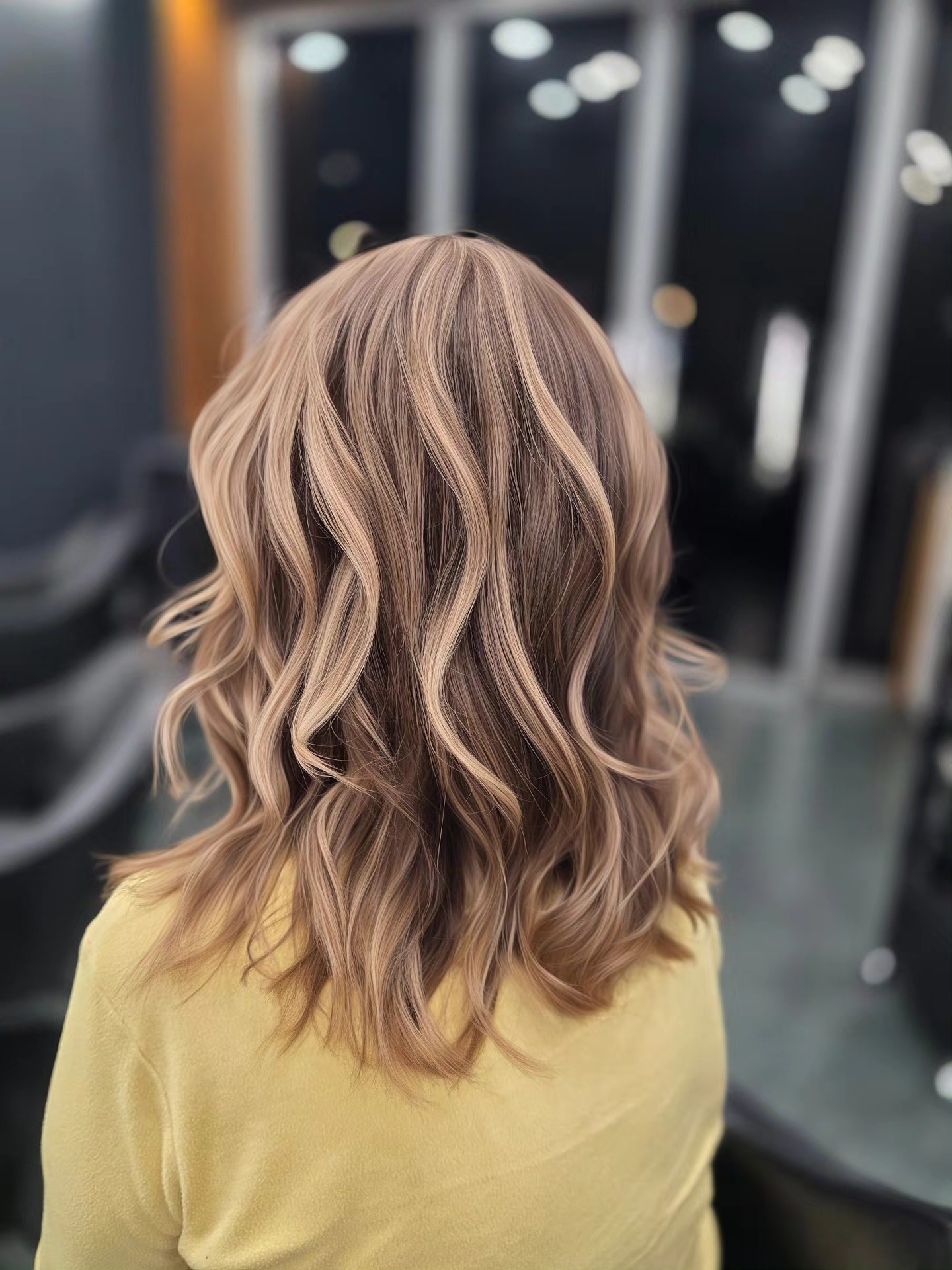 Stunning balayage and waves result at FG Dolls Hair West End salon